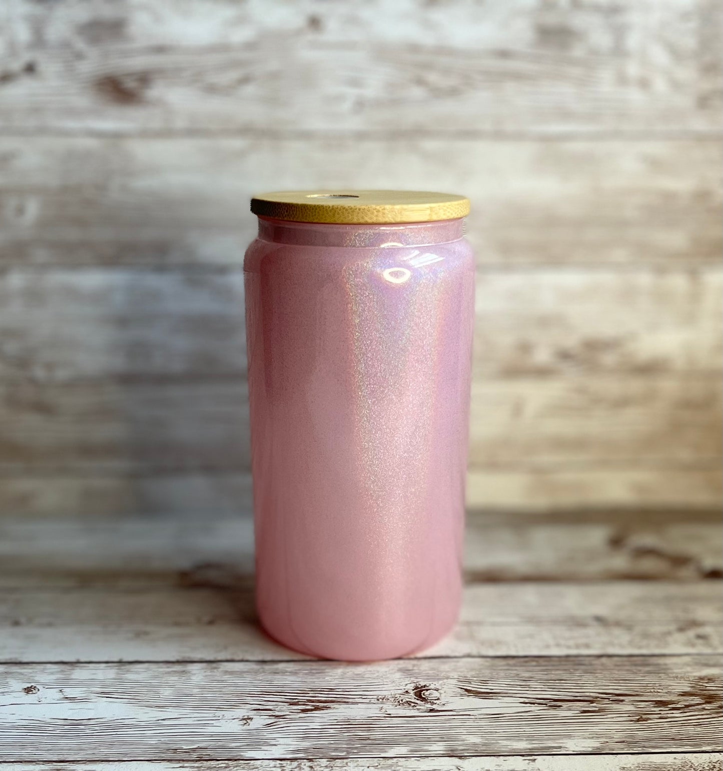 Shimmer Glass Can