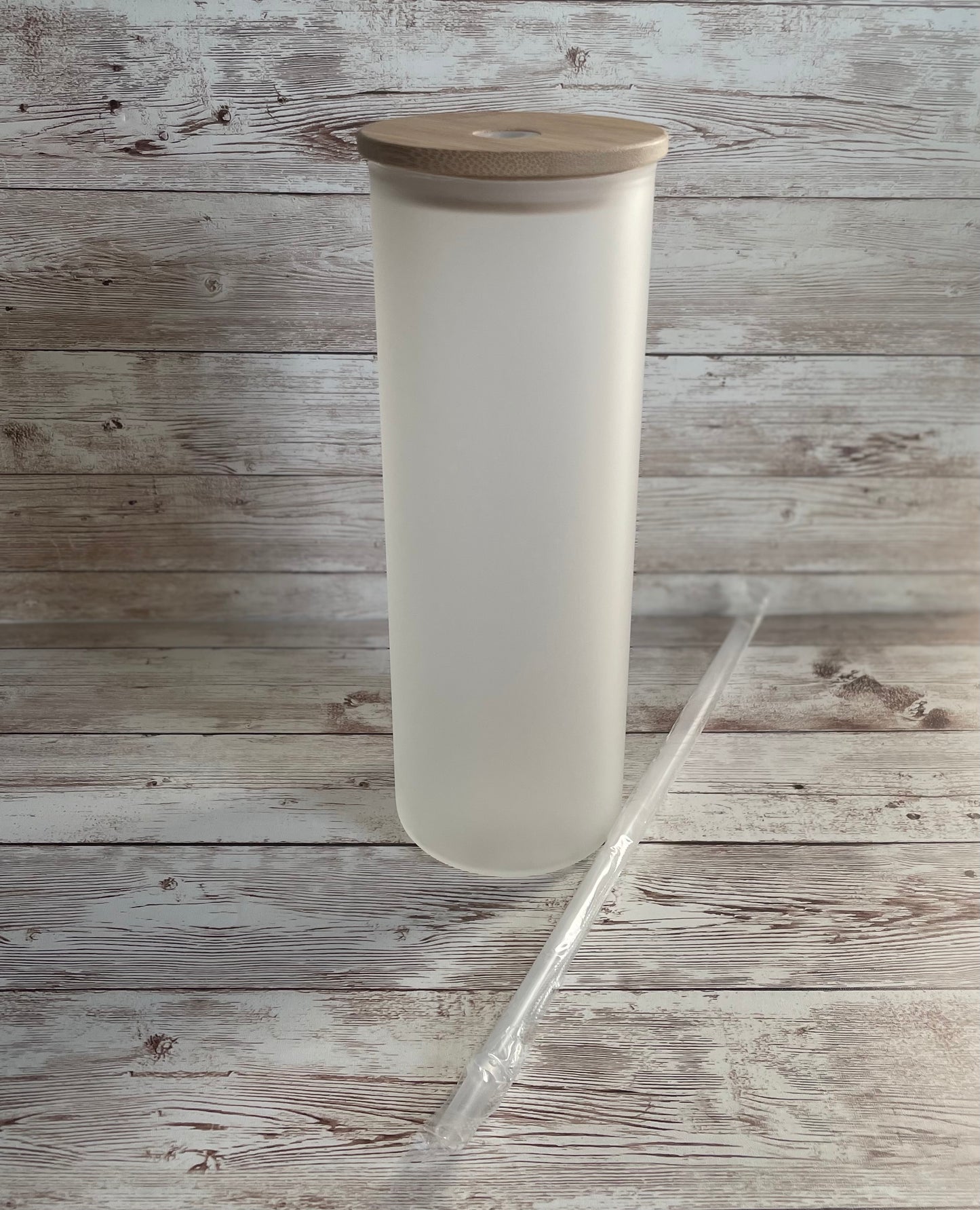 Frosted 25oz Glass Can