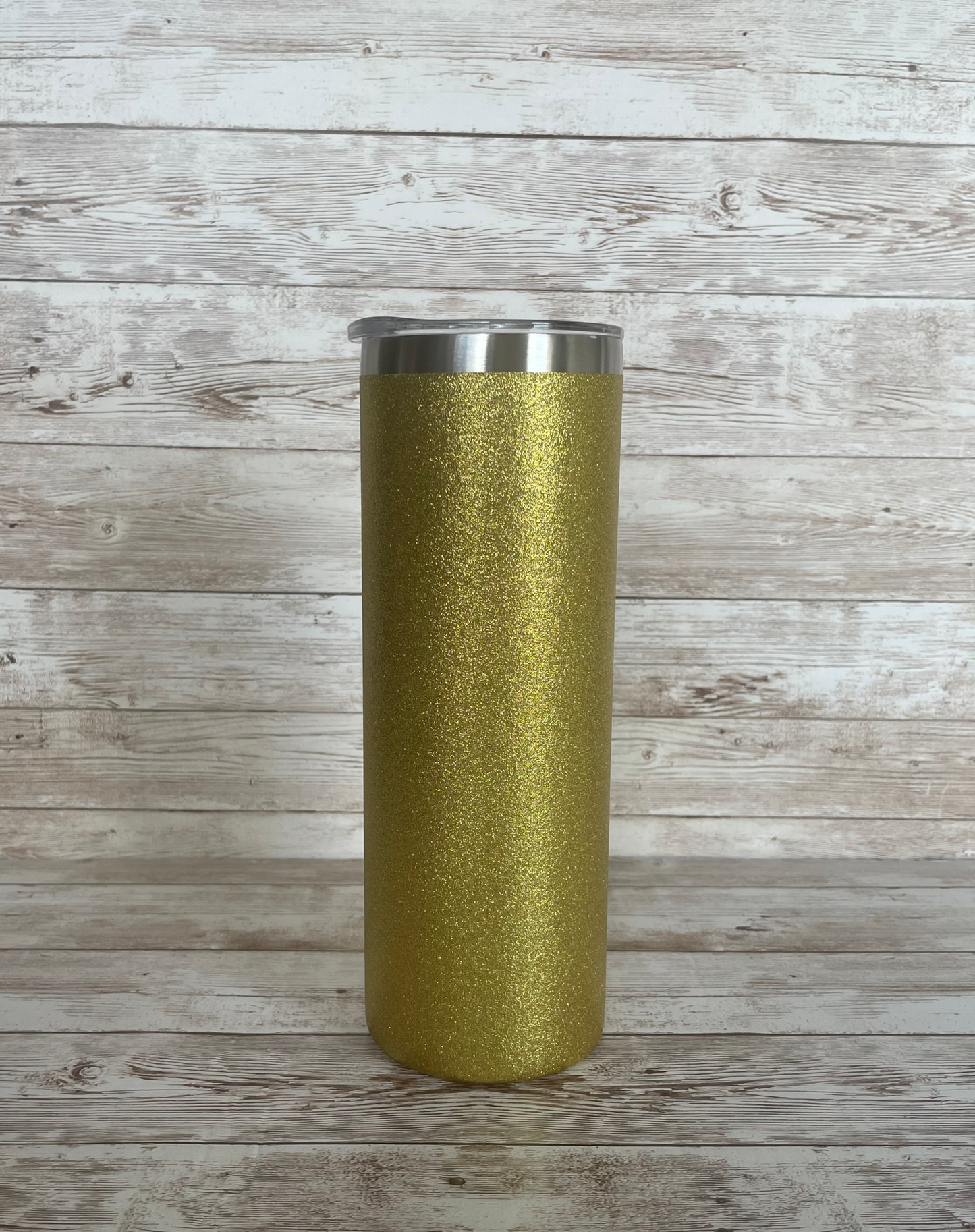 Gold Glitter Sublimation Tumbler