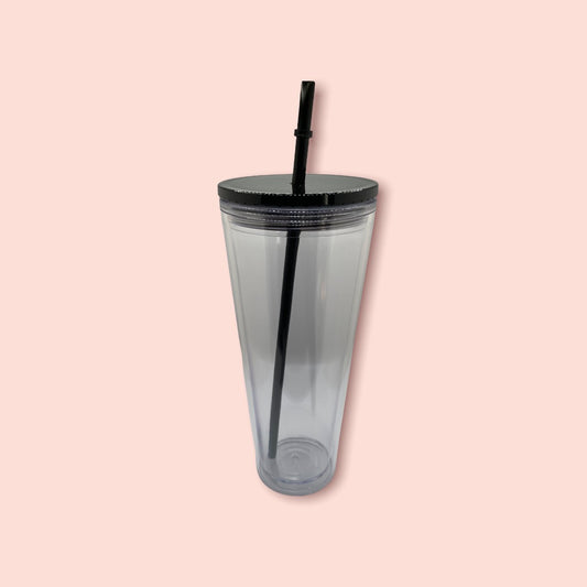 24oz Double Wall Clear Tumbler