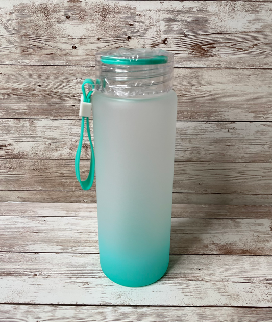 Teal Frosted Water Bottle