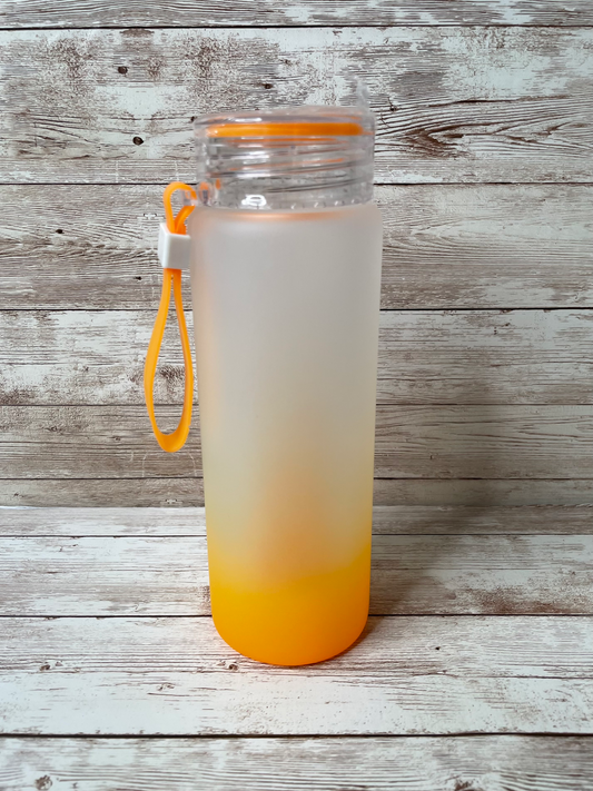 Orange Frosted Water Bottle