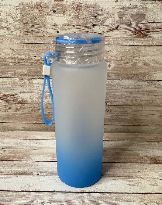 Blue Frosted Water Bottle